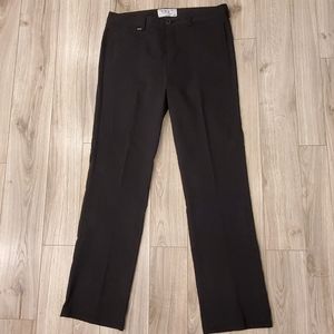 ENVY South Beach Black+Fine Metallic Threading Waffled Dressy Pants Mn's 34 EUC